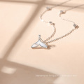 Shangjie OEM S925 Sterling Silber Meerjungfrau Schwanzschale Halskette Frauen spirituelle trendige Halsketten